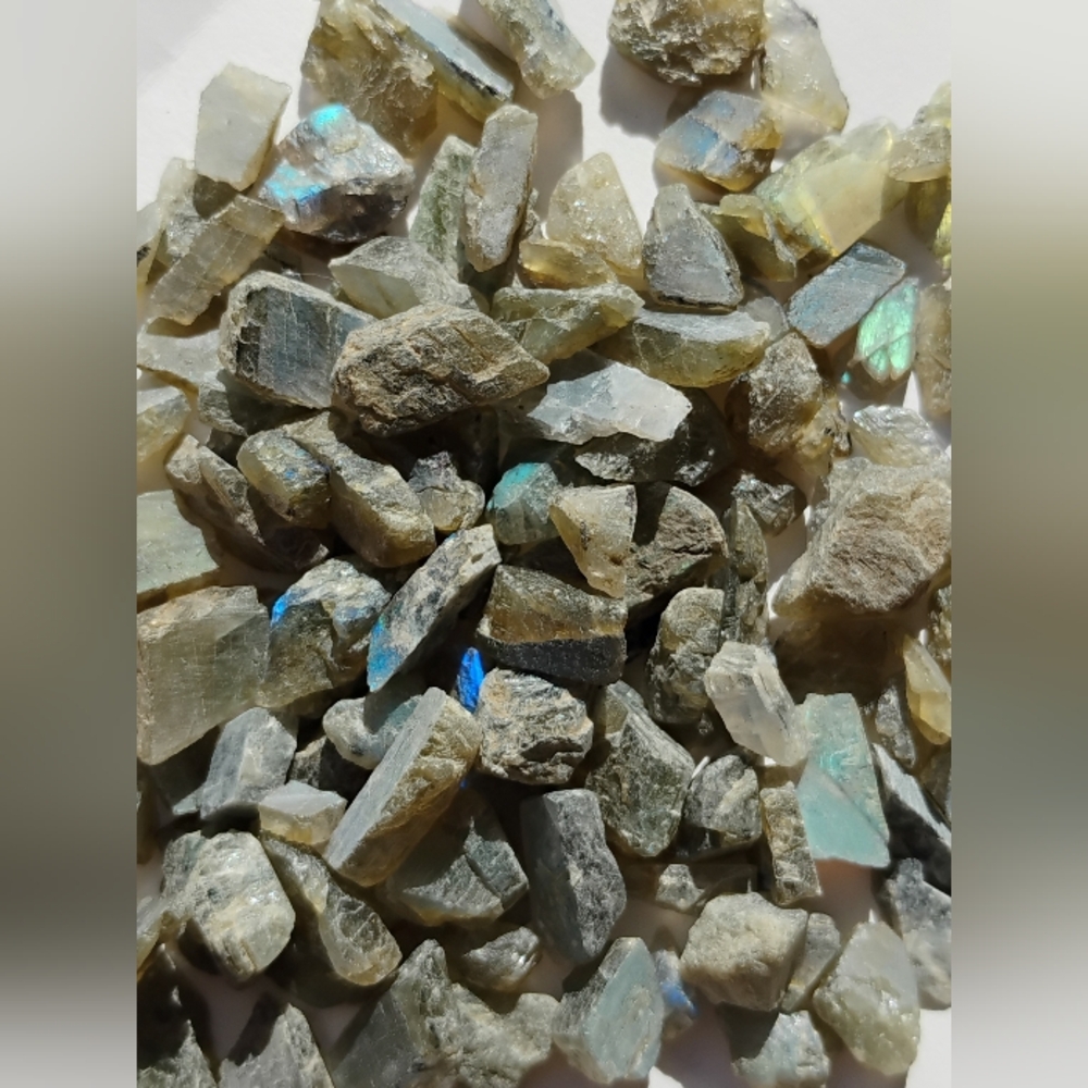 Rainbow Labradorite Crystal Rocks Raw Natural Stones 120 Piece Healing Jewelry
